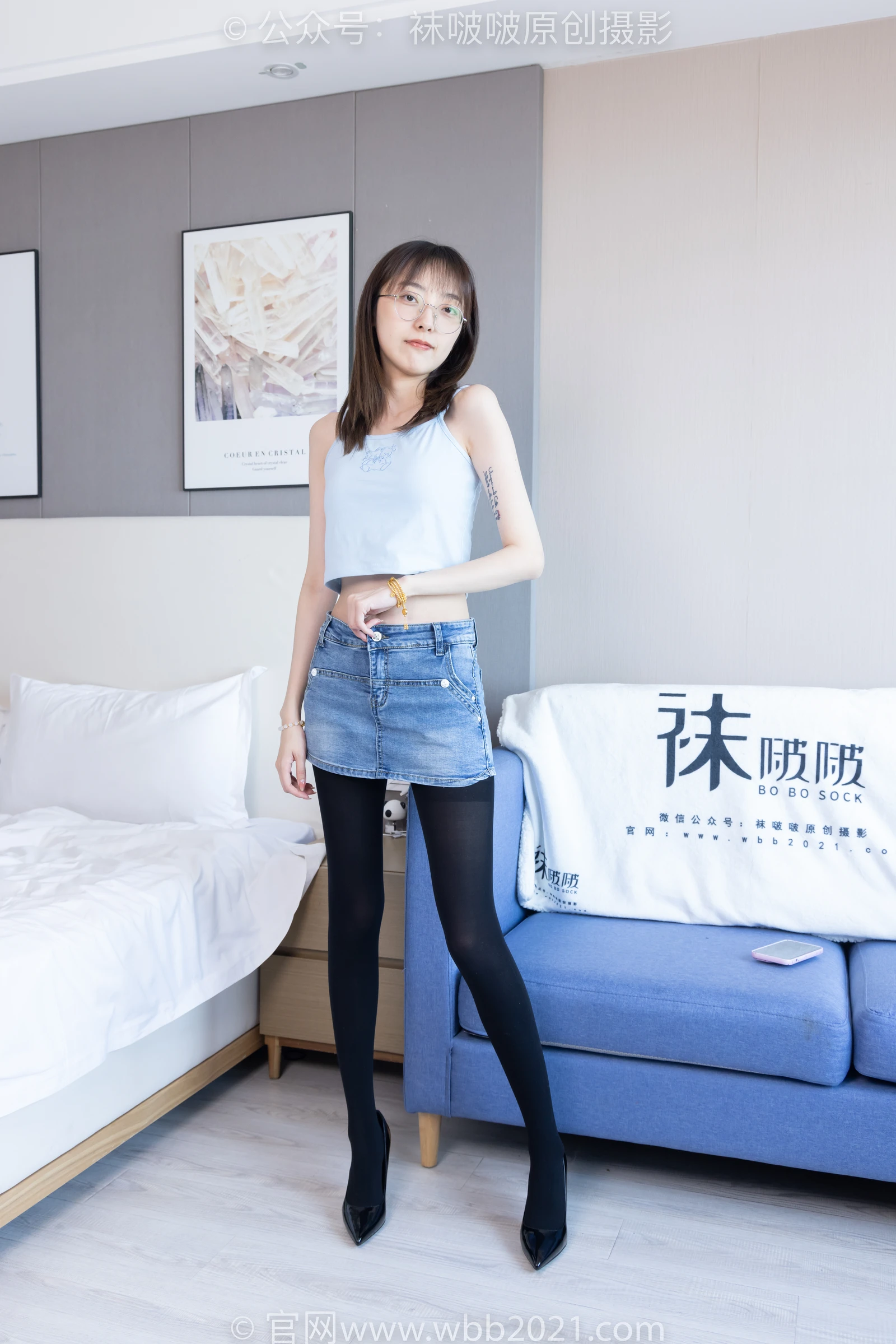 高跟鞋皮鞋运动鞋厚黑丝BoBoSocks袜啵啵美少女丝袜美脚写真厚丝袜