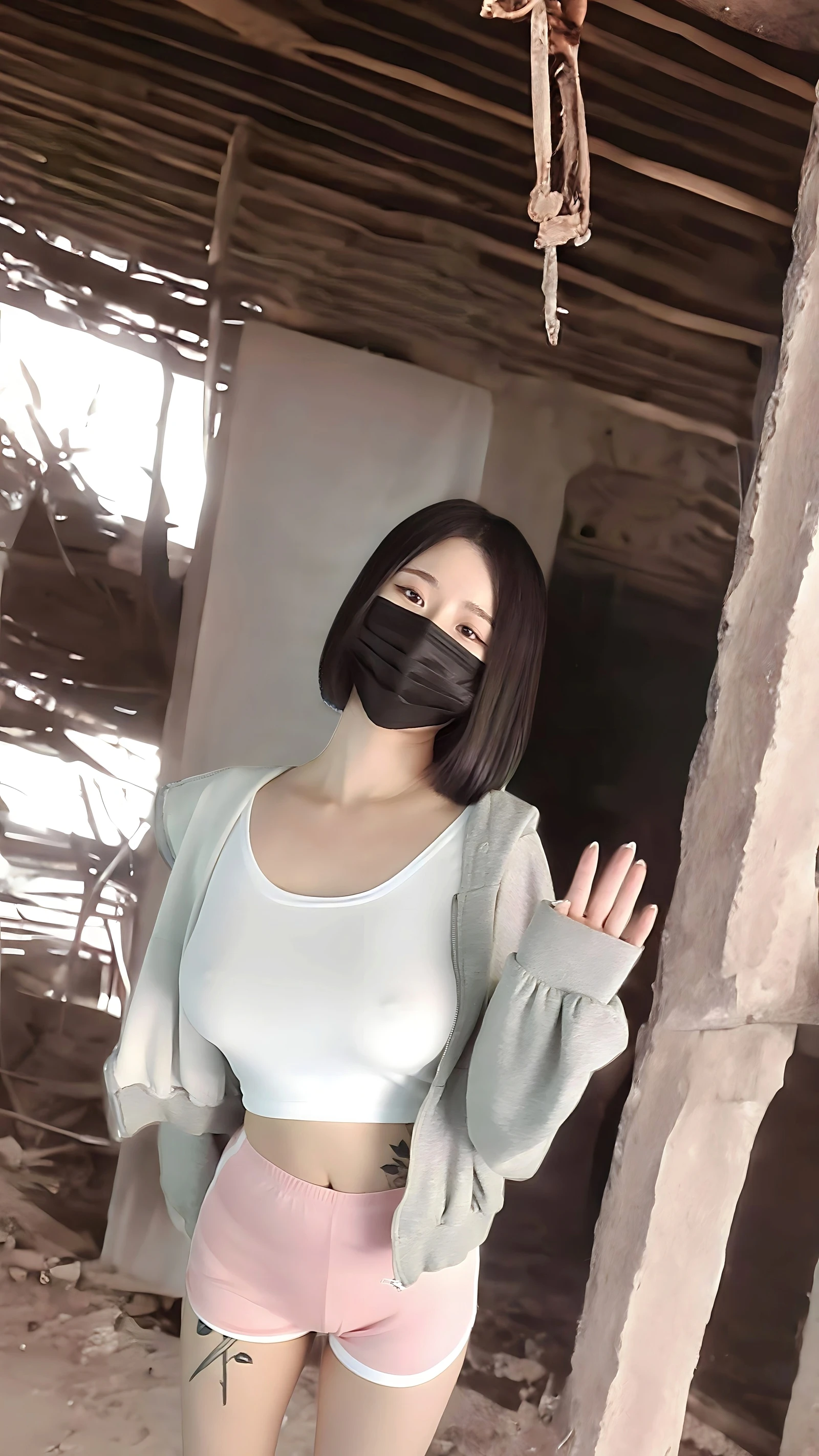 《Construction site》Watch South Korean beautiful young female model photo shoots online for free《JYeong》