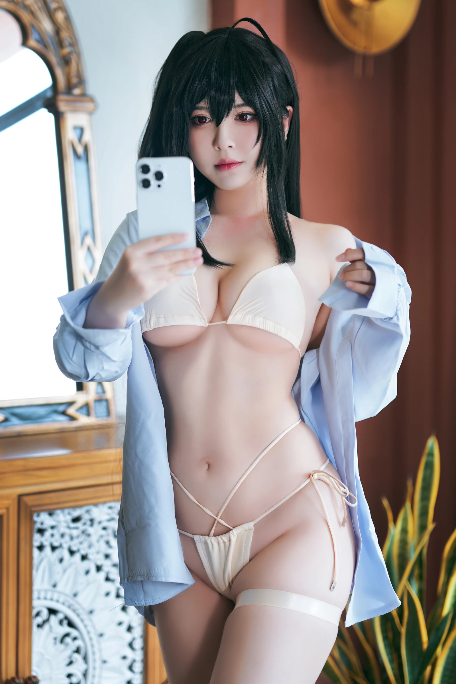 碧蓝航线大凤L2D泳装美女动漫博主性感Cosplay写真半半子性感比基尼